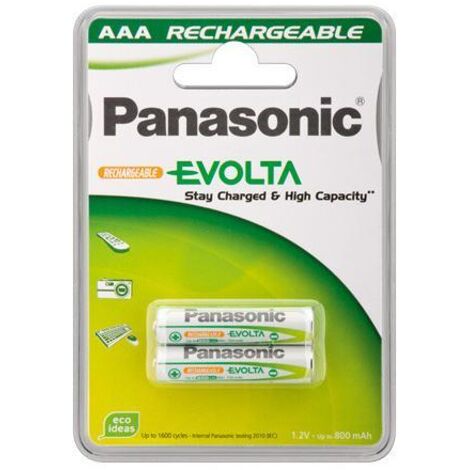 Panasonic 2 Batterie Ricaricabili Ministilo 750mAh