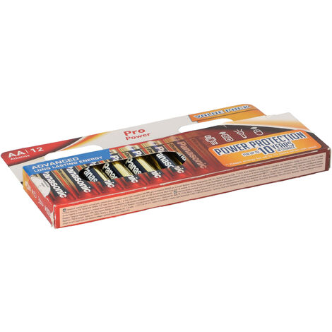 Panasonic AA Mignon Pro Power 1,5V Batterie 12er Blister