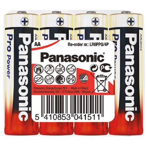 Panasonic AA Mignon Pro Power Batterie 1,5V 4er Set