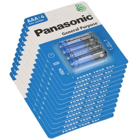 Panasonic AAA Genereal Purpose 1,5V Batterie 48 Stück