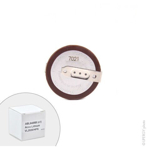 Panasonic – Accu bouton Lithium 3V 20mAh – Pile plate VL2020/HFN – Technologie stable pour performances optimales – Prêt à l'emploi