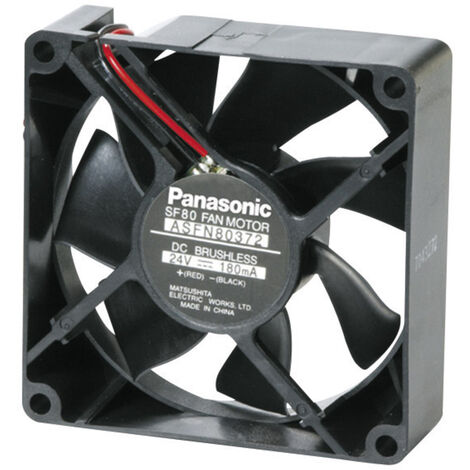 Panasonic ASFN84391 Axiallüfter 12 V/DC 40.8 m³/h (L x B x H) 80 x 80 x 25 mm