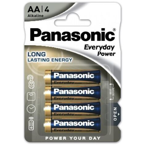 Panasonic batterie alcaline stilo blister 4 pezzi