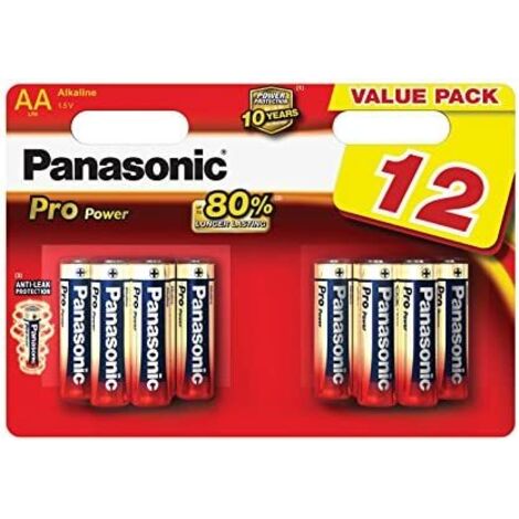 Panasonic Batterie Alkali Pro Power LR6PPG/12BW - Mignon, 12er Blister, AA