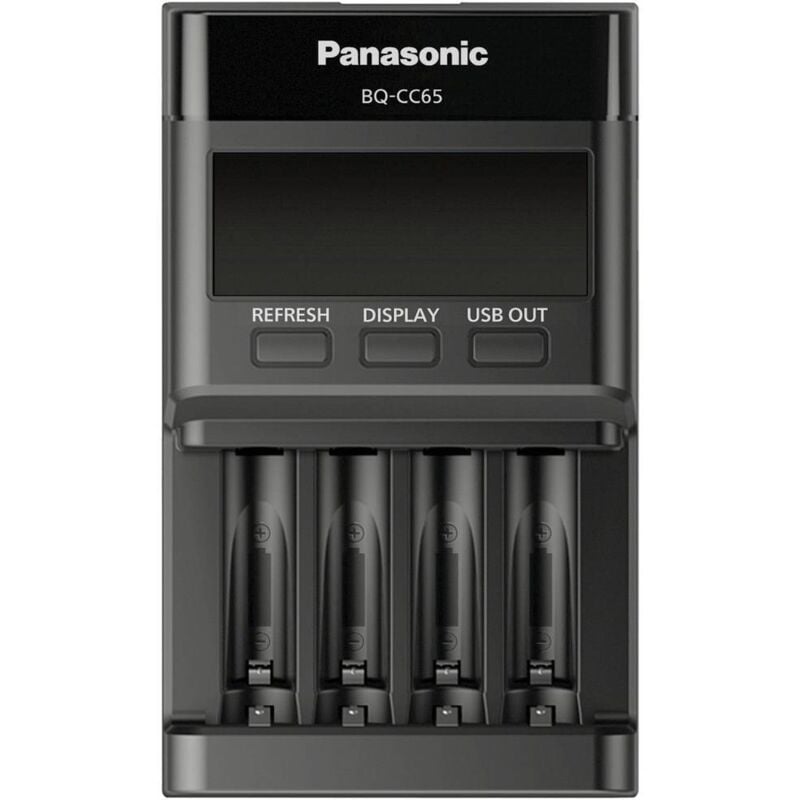 BQ-CC65E Chargeur de piles rondes NiMH LR03 (aaa), LR6 (aa) - Panasonic