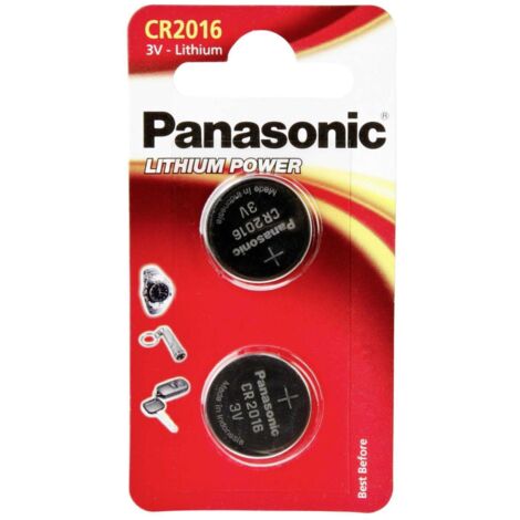 Panasonic Cell Power CR2016 - Batería 2 x CR2016 - Li - 90 mAh