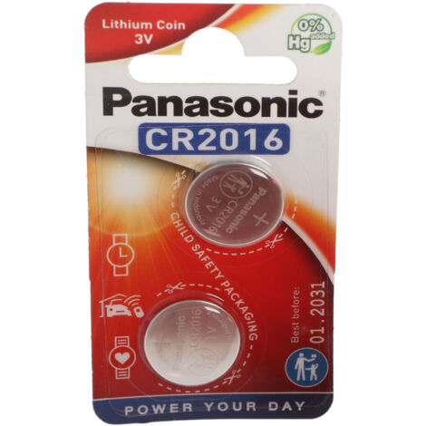 Panasonic Cell Power CR2016 - Batterie 2 x CR2016 - Li - 90 mAh