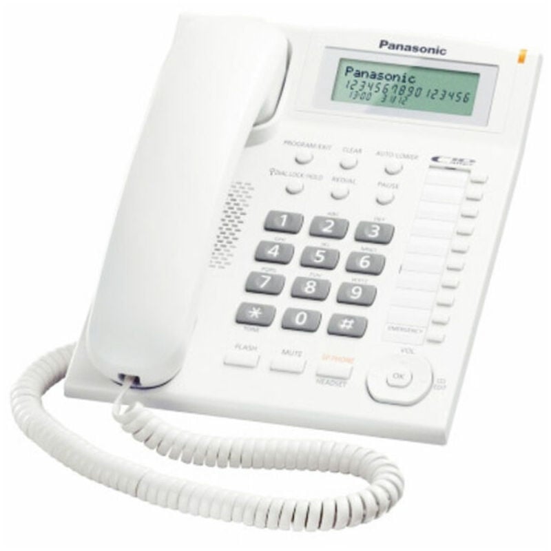 

Teléfono Fijo KX-TS880EXW LCD Blanco - Panasonic Corp.
