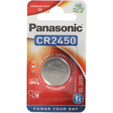 Panasonic - Pile bouton lithium blister CR2450 PANASONIC 3V 620mAh
