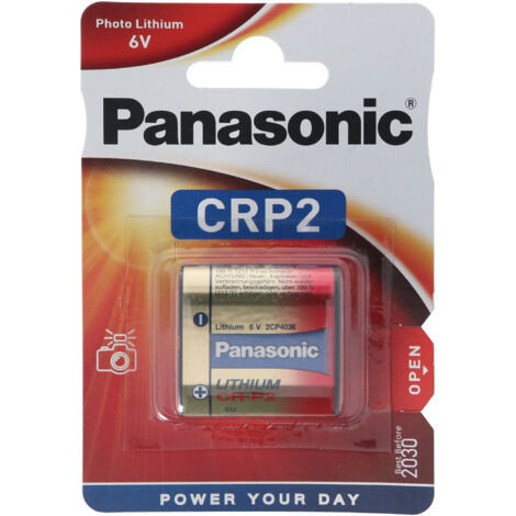 Panasonic CR-P2L/1BP - Batterie CR-P2 - Li - 1400 mAh