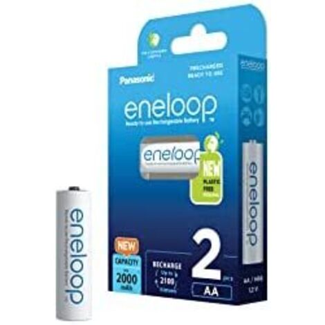 Panasonic Eneloop Mignon AA 2000mAh Ni-MH 2 Pezzi