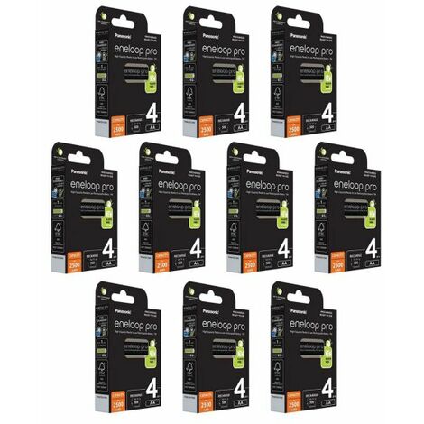 Panasonic Eneloop pro batterie ricaricabili 40 stilo AA 2500mAh sbk-3hcde