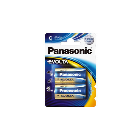 Panasonic Evolta C - Single-use battery - Alcaline - 1,5 V - 2 pièce(s) - Bleu - C (00226899)