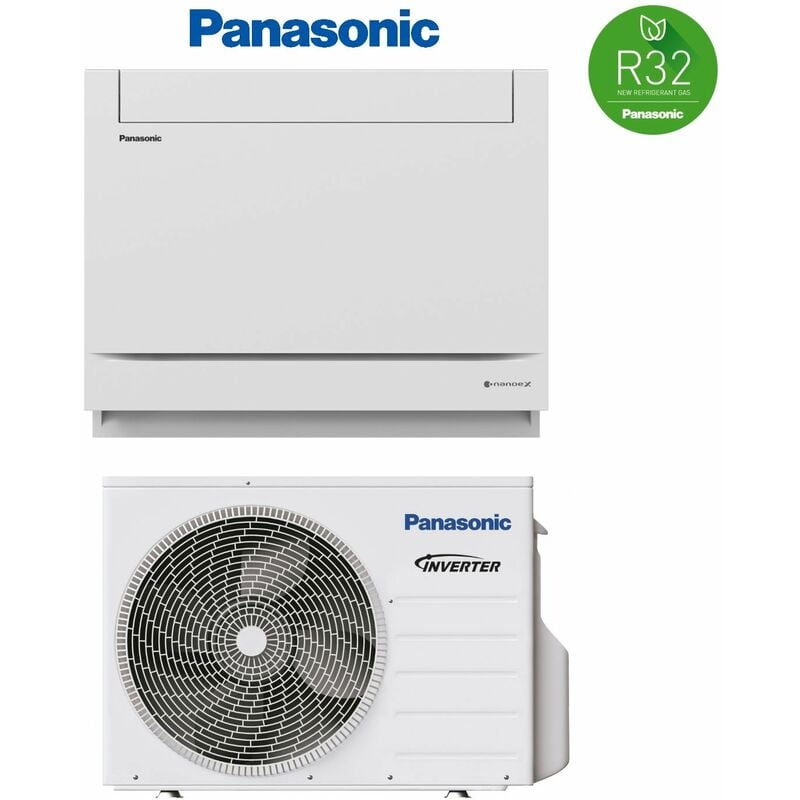 Panasonic - floor-standing console rèversible 9000 btu CU-Z25UBEA - CS-Z25UFEAW gas R-32