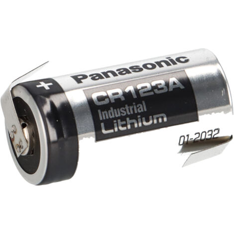 Panasonic Fotobatterie CR123A Lithium 3V 1400mAh Z-Lötfahne