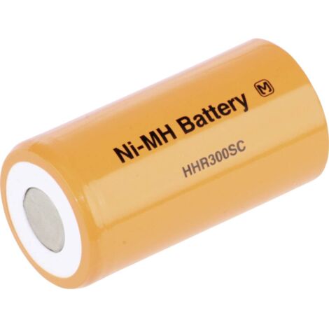 Panasonic HHR30SCP-TOY Batteria ricaricabile speciale Sub-C Flat Top NiMH 1.2 V 3050 mAh