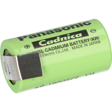 Panasonic KR-1800SCE Sub C 1.2V 1800mAh Ni-Cd Z Lötfahne