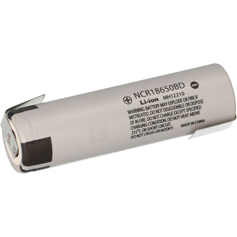 Panasonic Li-Ion 3,6V 3100mAh NCR18650BD BD Z-Lötfahne