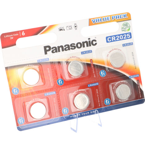 Panasonic Lithium CR2025 Knopfzelle 6er Blister