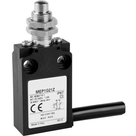 Panasonic MEP1G21Z MEP1G21Z Interrupteur de fin de course 24 V 5 A poussoir avec filetage IP67 1 pc(s)
