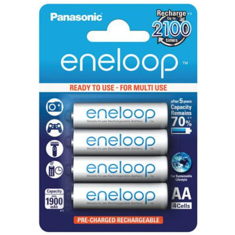 Panasonic NiMH-Akku, gasdicht, Mignon, HR15/51 Eneloop BK-3MCCE, 1,2, 1900 mAh