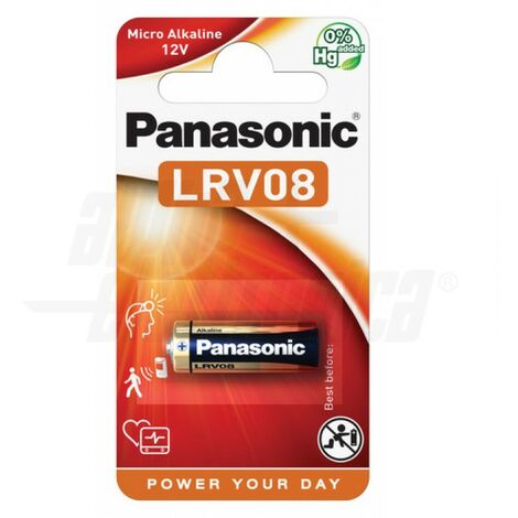 Panasonic Pila Alcalina Alta tensione LRV08 12V