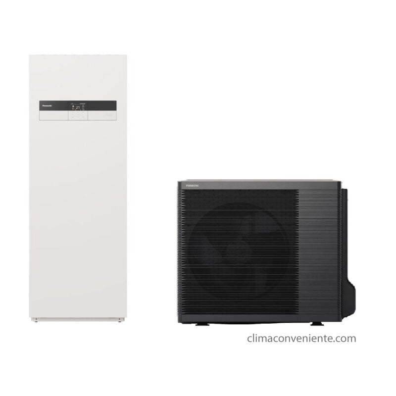 Pompe é chaleur Aquarea All in One k Generation monophasé 7 kw split avec ballon de 200 litres WH-ADC0309K3E5 WH-UDZ07KE5 - Panasonic