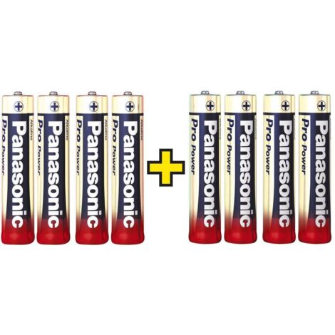 Panasonic Pro Power 4+4 gratis Batteria Ministilo (AAA) Alcalina/manganese 1.5 V 8 pz.