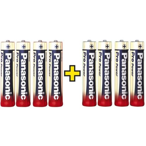 Panasonic Pro Power 4+4 gratis Pile LR3 (AAA) alcaline(s) 1.5 V 8 pc(s)