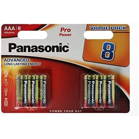 Panasonic Pro Power LR 03 Micro AAA 8 Pezzi
