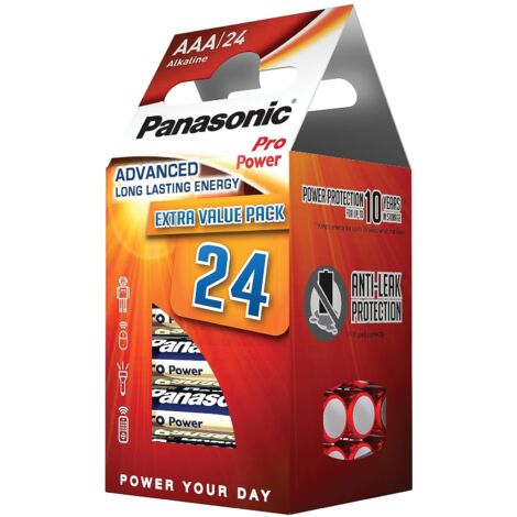 Panasonic Pro Power LR03PPG - Batteria 24 x AAA tipo alcalino