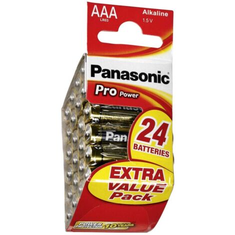 Panasonic Pro Power LR03PPG - Pila 24 x AAA tipo alcalina