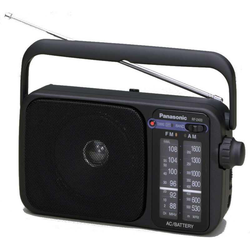 Panasonic - radio portatile analogica nera - rf2400degk