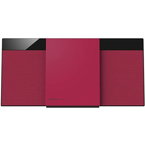 Panasonic SC-HC304EG-R - Stereo digitale Dab+ Design (Bluetooth, FM, CD, Micro con 20 W RMS), rosso