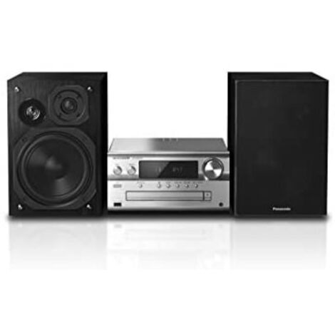 Panasonic SC-PMX94EG-S CD-Mikrosystem mit DAB+ und optischem Eingang silber (SCPMX94EG-S)