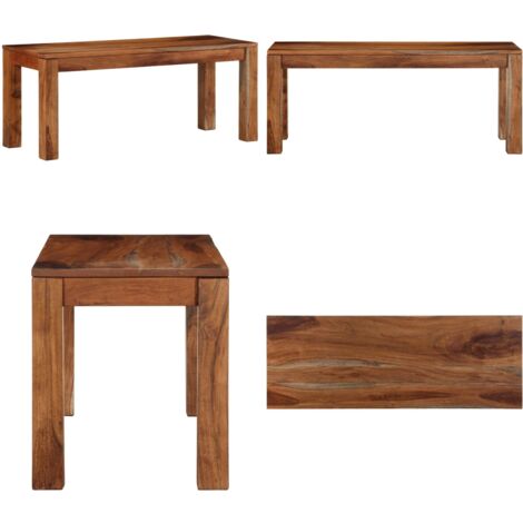 Panca 110 cm in Legno Massello di Acacia - Panca da ingresso - Panca in acacia