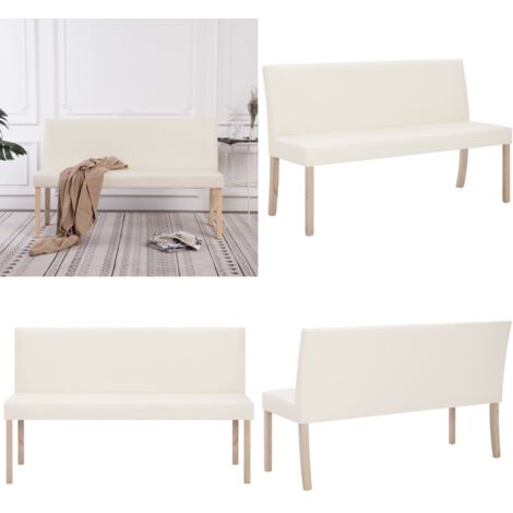 Panca 139,5 cm Crema in Similpelle - Panca in similpelle - Panca crema