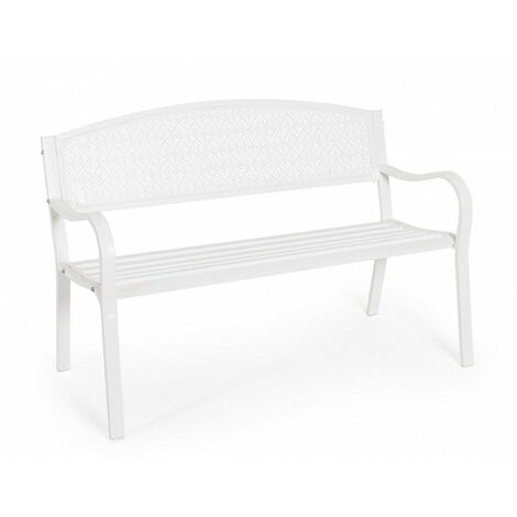 Panca 2 Posti 123x55x84h cm Lizette Bianco