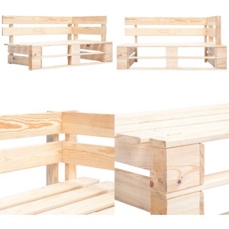 Panca Angolare da Giardino su Pallet in Legno - Panca angolare - Panca in legno