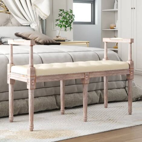 Panca Beige 110x40x70 cm Color Lino