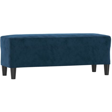 Panca Blu 100x35x41 cm in Velluto vidaXL