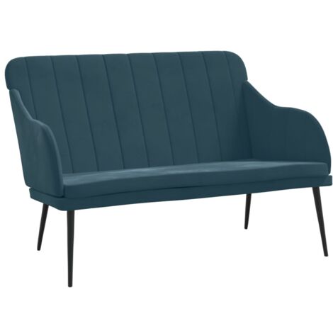 Panca Blu 110x76x80 cm in Velluto vidaXL
