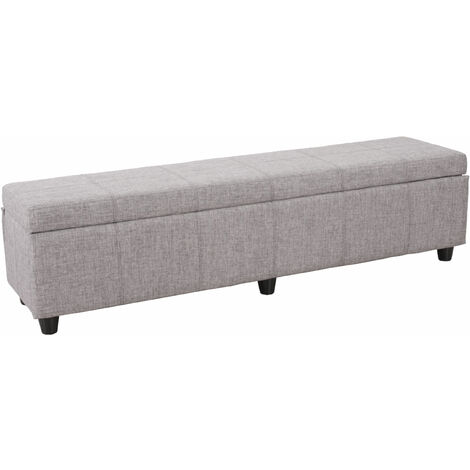 EASYCOMFORT Appendiabiti con Panca Contenitore in MDF 71.5 x 39.5 x 170cm  Bianco