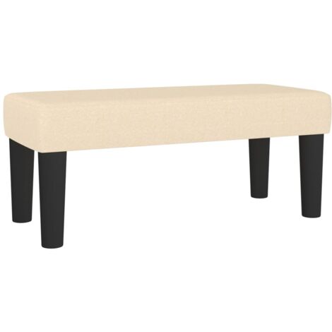 Panca Crema 70x30x30 cm in Tessuto vidaXL