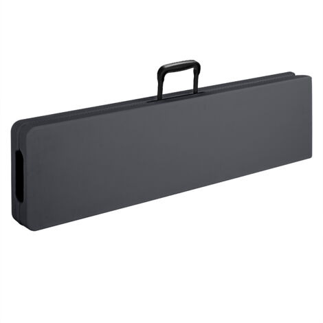 Panca da birra set di 2 in plastica antracite 180 cm