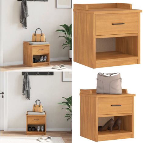 Panca da Corridoio SANDNES 45x40x50 cm Legno Massello di Pino - Panca da ingresso - Panca in legno