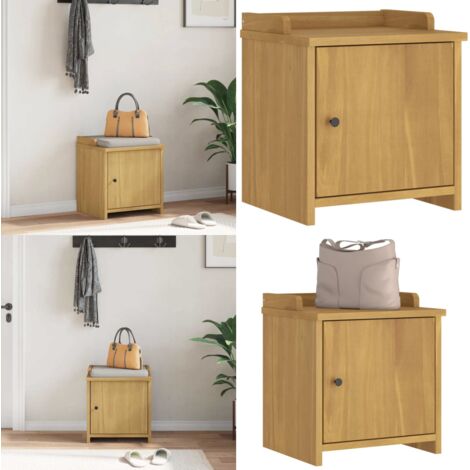 Panca da Corridoio SANDNES 45x40x50 cm Legno Massello di Pino - Panca da ingresso - Panca in legno