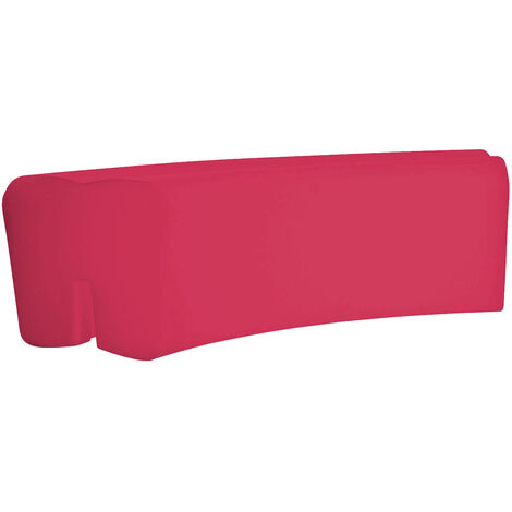 Panca da Esterno Seduta Modulare 120x50 cm in Resina Arkema Althea Cherry