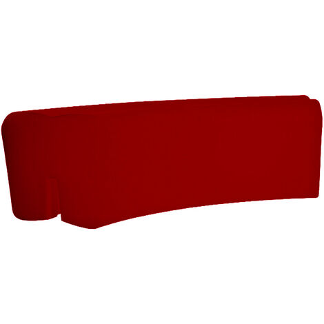 Panca da Esterno Seduta Modulare 120x50 cm in Resina Arkema Althea Ruby