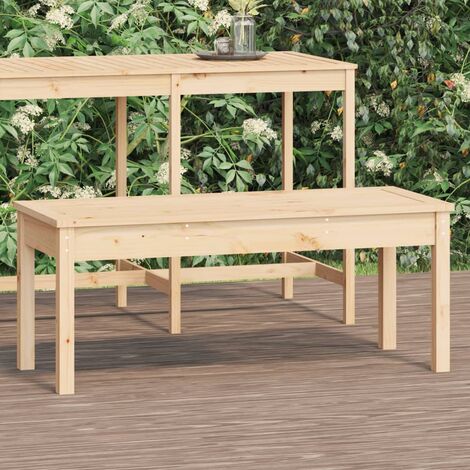 Unico Design Panca Giardino 2 Posti Bianca 203,5x44x45cm Legno Massello  Pino 203,5x44x45 cm Magnifico it - Bianco90536